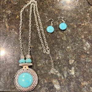 Fashion necklace and earrings